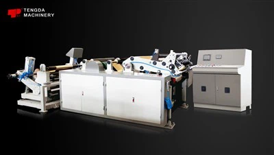 Máquina de estampación y corte de eje único de papel de aluminio