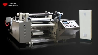 Máquina cortadora de bobinas de doble eje