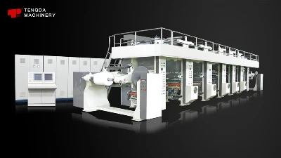 Máquina de impresión por huecograbado con eje electrónico para papel de boquilla